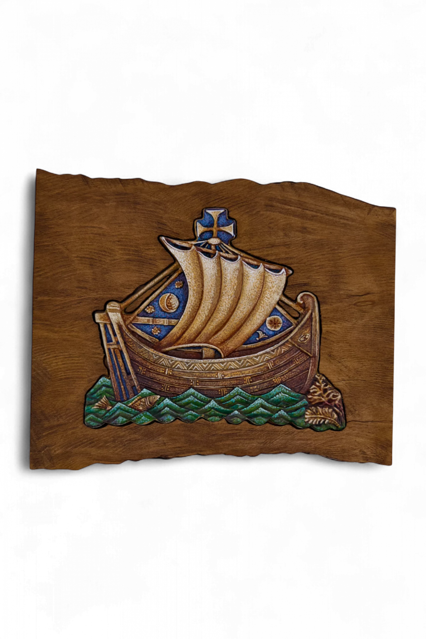 Плакетка "Корабль спасения" - В киоте, Авторская роспись