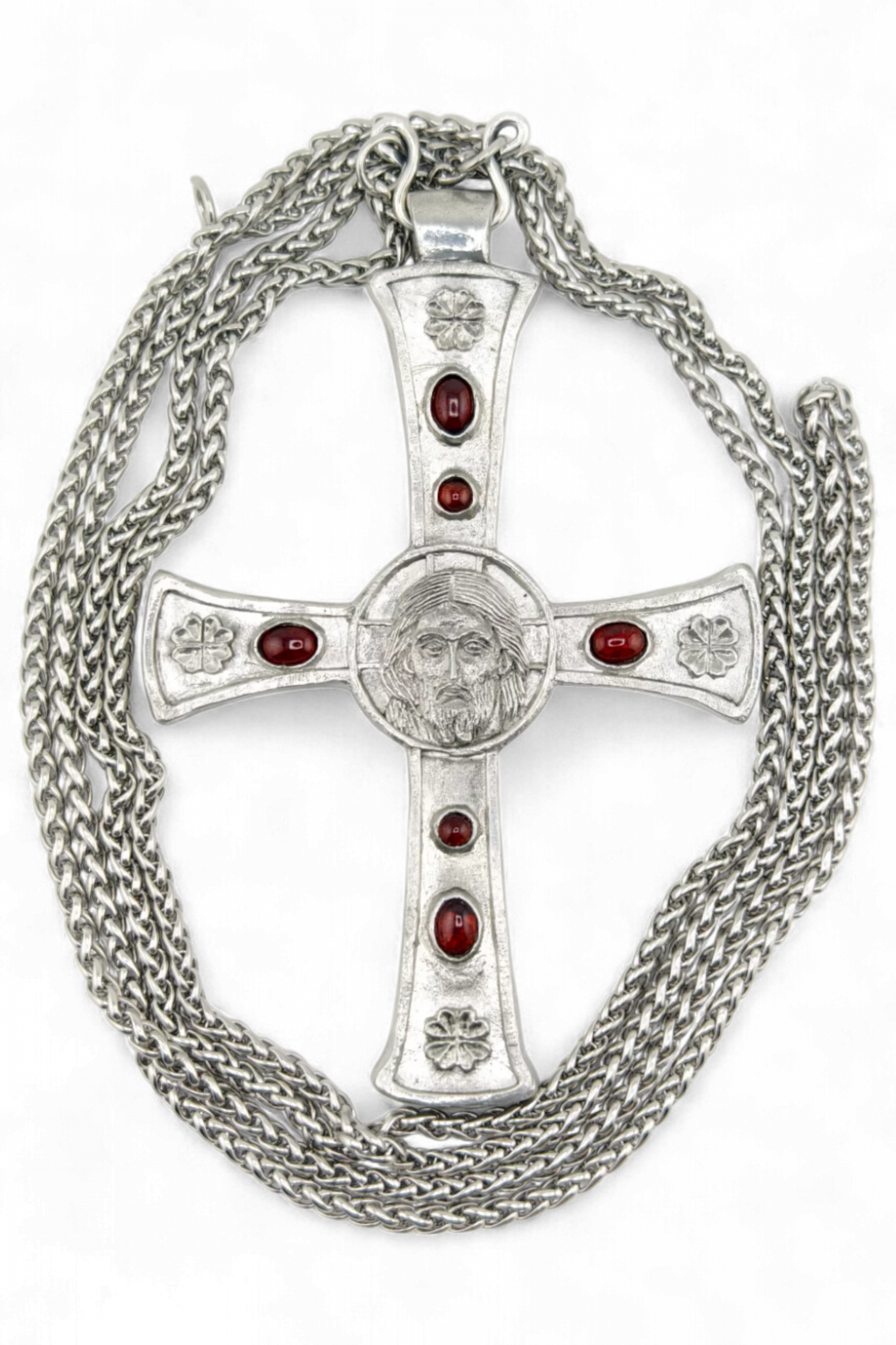 Крест священника "Прославь Сына Твоего" - Полудрагоценные камни Крест священника "Прославь Сына Твоего" - Полудрагоценные камни