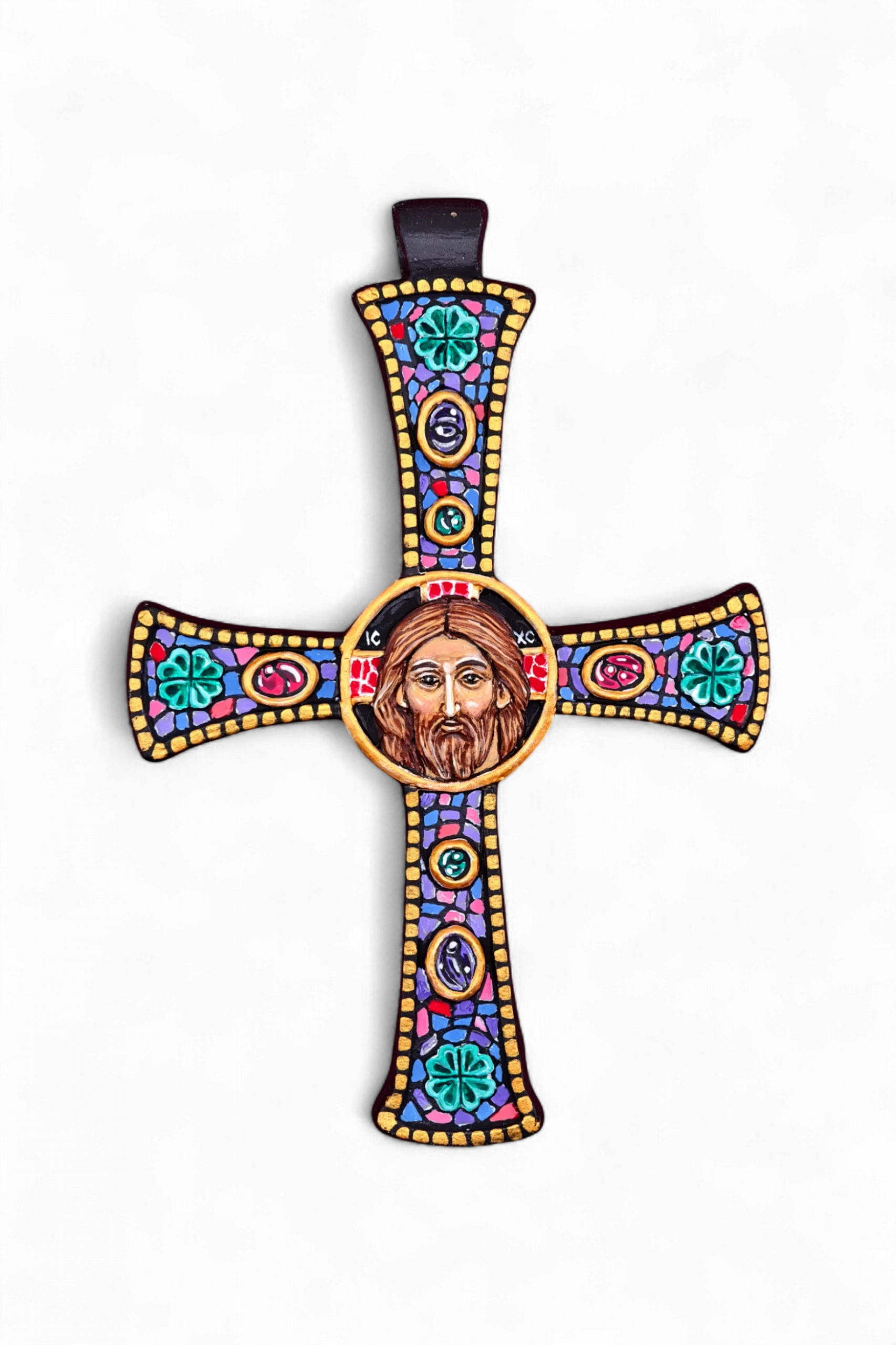 Плакетка-крест "Прославь сына твоего" - Авторская роспись