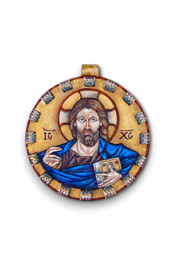 Плакетка "Я и Отец - одно" - Эксклюзивная роспись