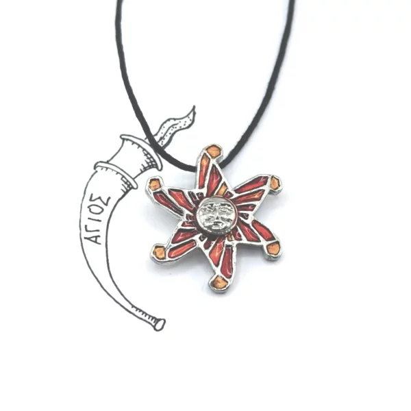 Медальон "Славящий Бога" - Эмаль