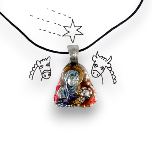 Медальон "Светлая Звезда" - Эмаль