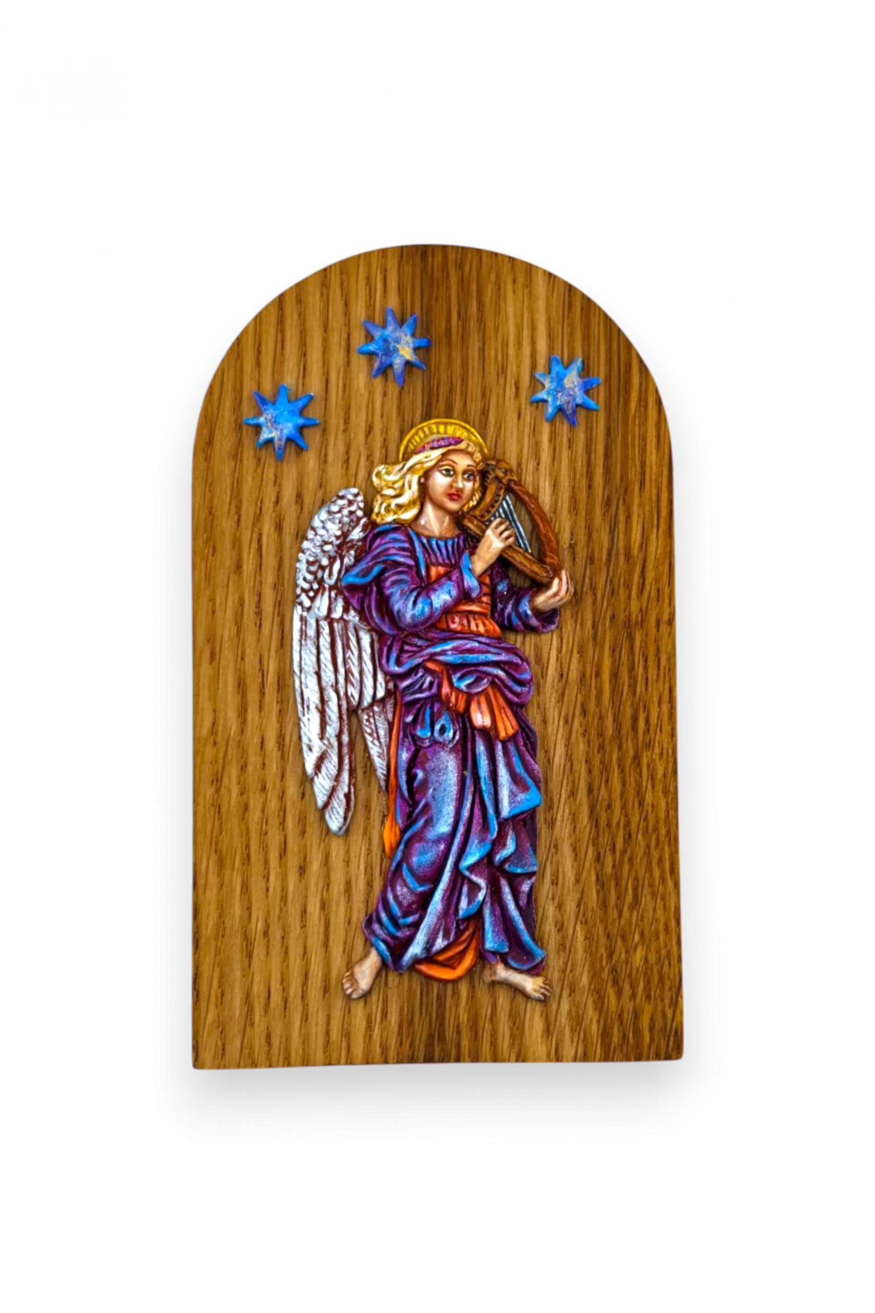 Плакетка-ангел "Воскресение Христово видевше" - Авторская роспись