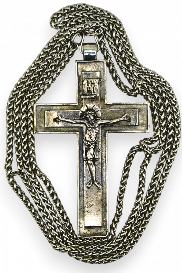 Крест священника “Павловский” с распятием XIIвек - Серебрение